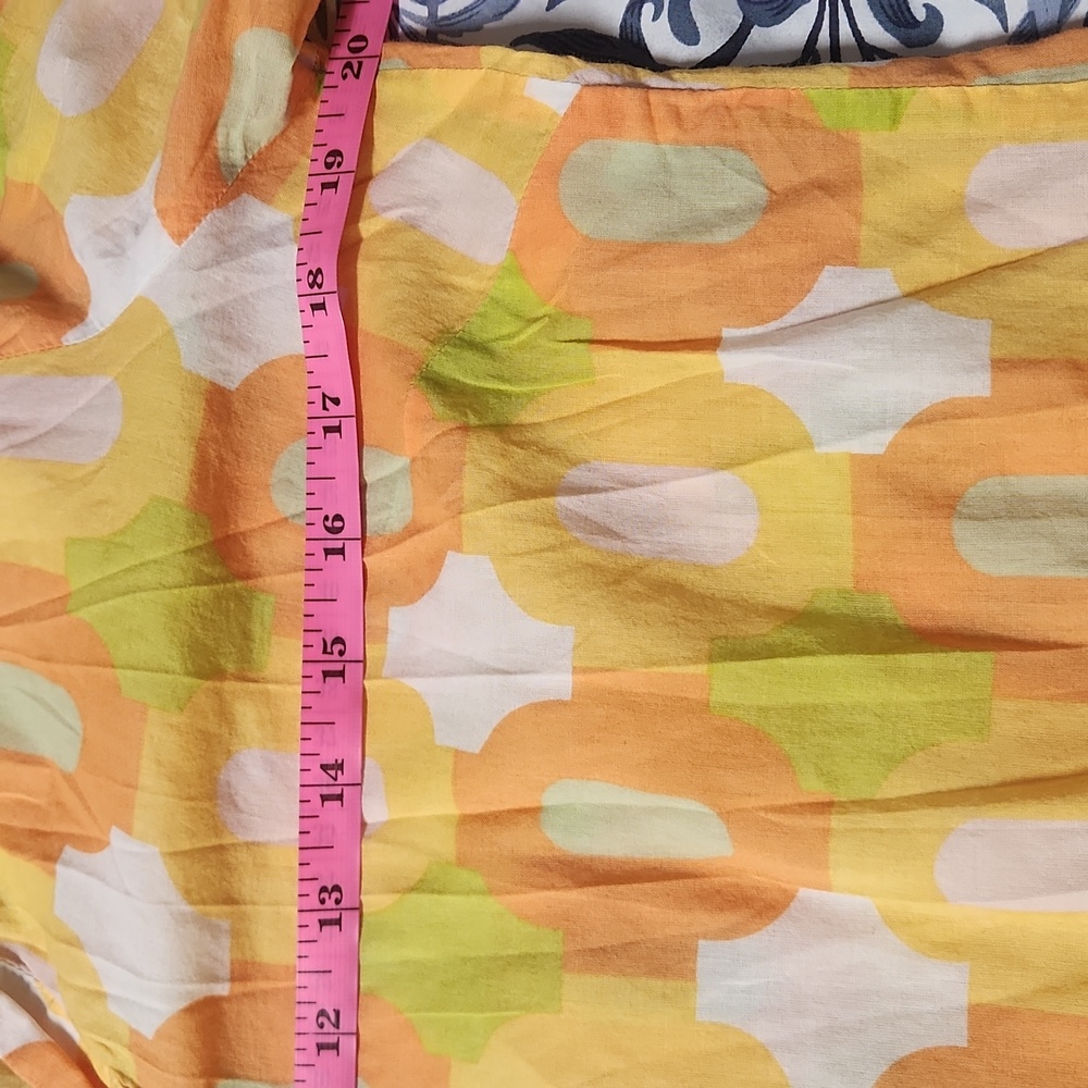 J. Crew Yellow and Orange Retro Top, Size Small - Picture 8 of 9